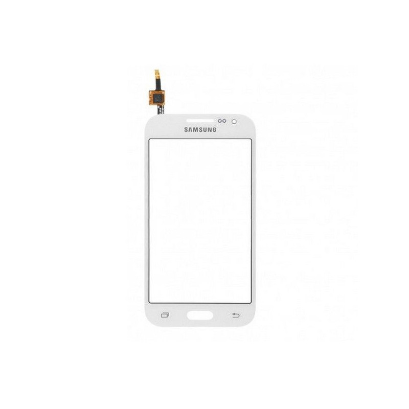 Vitre tactile Samsung Core Prime blanc