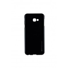 Coque silicone pour Samsung J4+ Noir i Jelly Metal Case