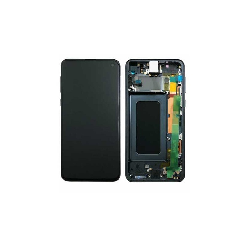 Écran Samsung Galaxy S10e (G970F) Noir Prisme + Châssis (Service Pack)