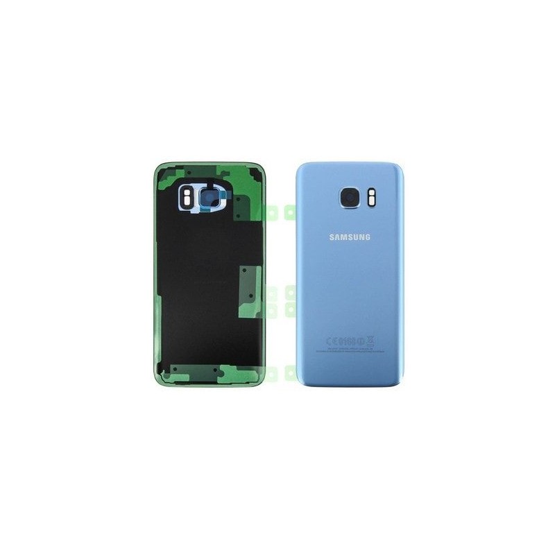 Back Cover pour Samsung S7 Edge Coral Blue Service Pack