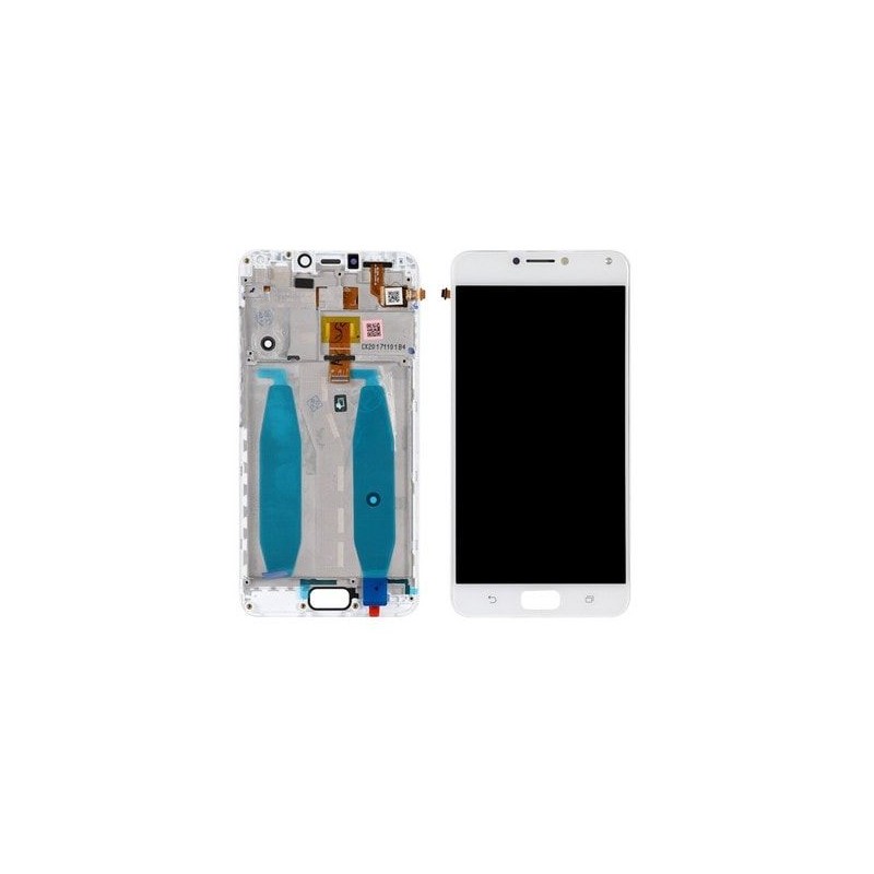 Écran LCD Asus Zenfone 4 Max (ZC554KL) Blanc Avec Châssis