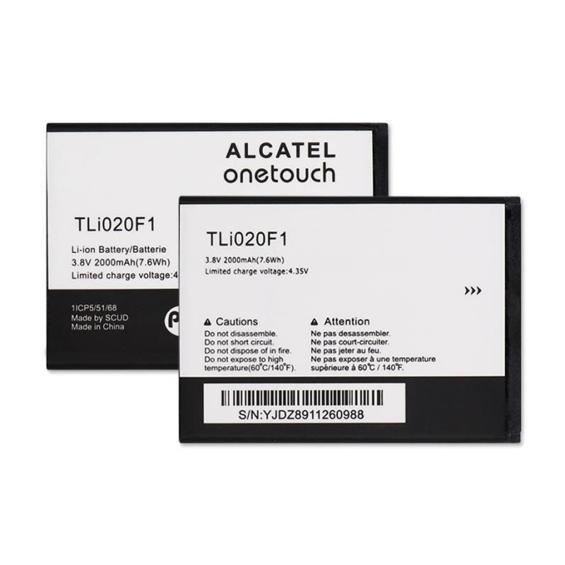 Batterie Remplacement Alcatel TLI020F1
