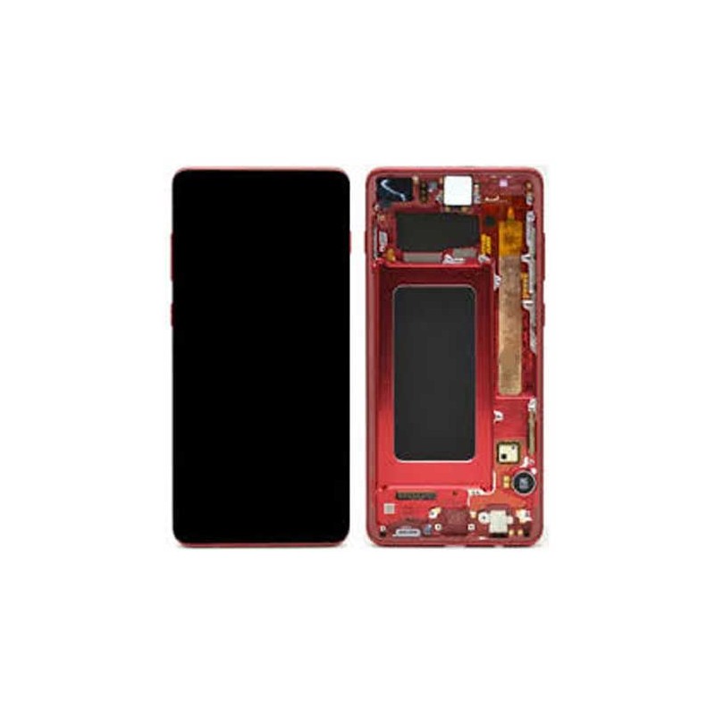 Ecran Samsung Galaxy S10 Plus (SM-G975) Cardinal Rouge Service Pack