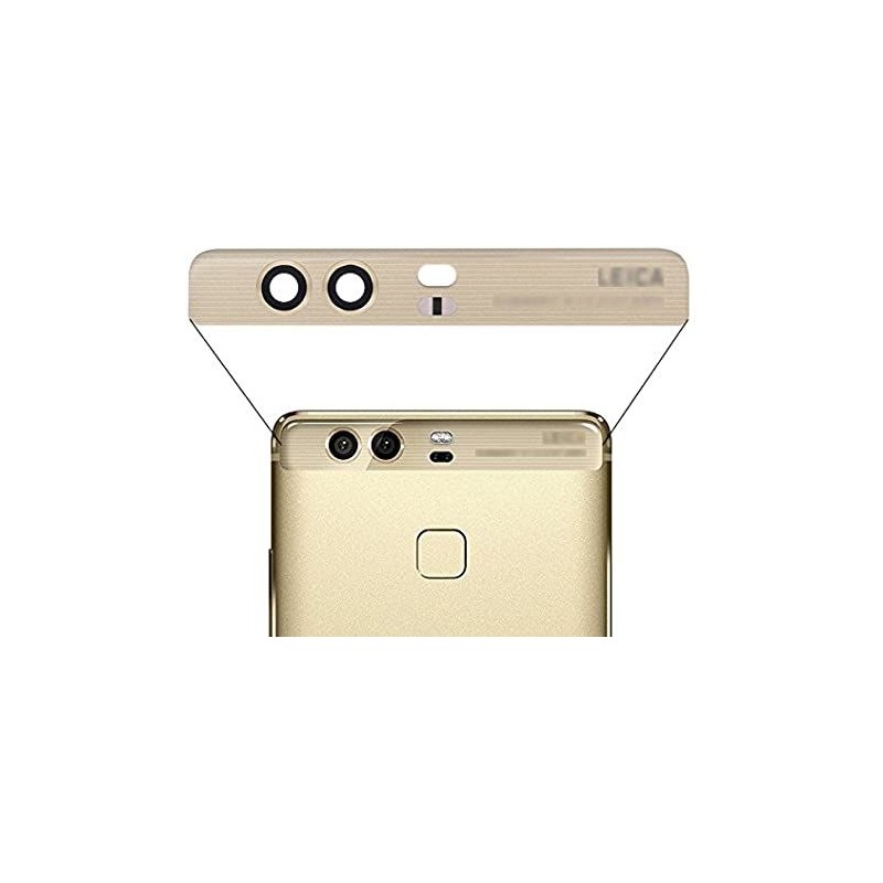Lentille de Caméra Arrière pour Huawei P9+ Or