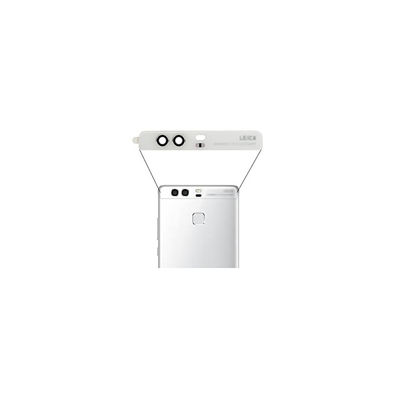 Lentille de caméra pour Huawei P9 Blanc
