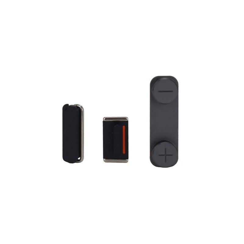 Pack de Boutons + Tiroir Sim Noir pour IPhone 5