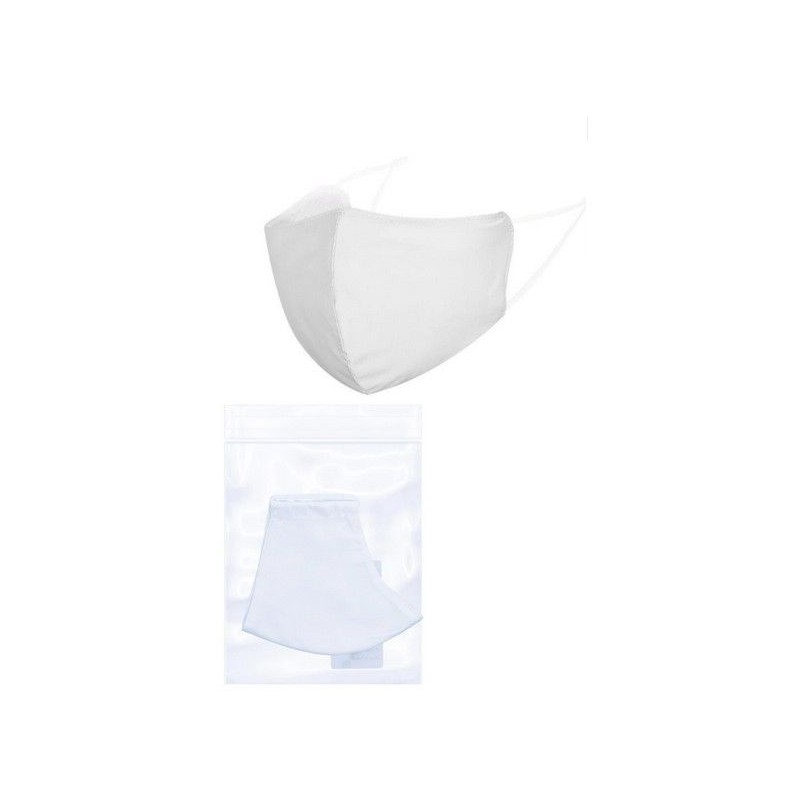 Masque de protection profilé en tissu Blanc
