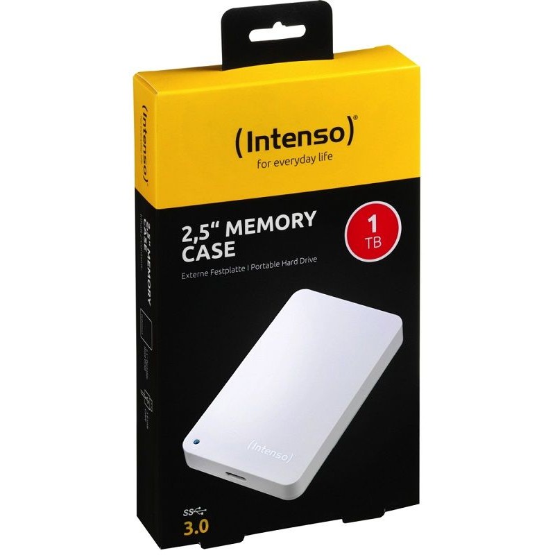 Disque dur externe 2,5" Blanc Intenso Memory Case 1 TB USB 3.0