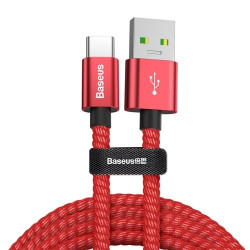 Câble Baseus Cafule de 3m USB vers Lightning 2A Rouge