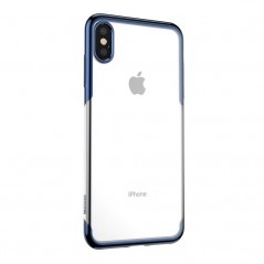 Coque Bleue et Transparente Baseus Shining pour iPhone XS Max (ARAPIPH65-MD03)