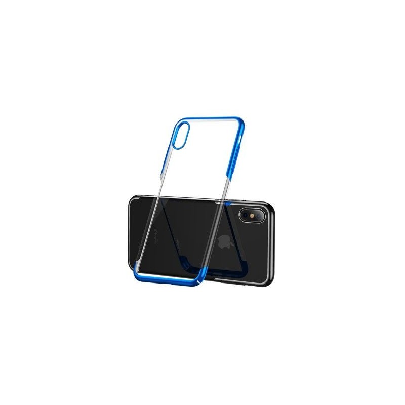 Coque Bleue et Transparente Baseus Glitter iPhone XS Max (WIAPIPH65-DW02 / WIAPIPH65-DW03 / WIAPIPH65-DW09)