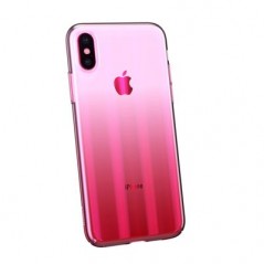 Coque Transparente Rose Baseus Aurora pour iPhone XS Max (WIAPIPH65-JG01 / WIAPIPH65-JG04)