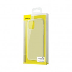 Coque Transparente Blanche Baseus Jelly Liquid Silica Gel iPhone 11 Pro Max (WIAPIPH65S-GD02)