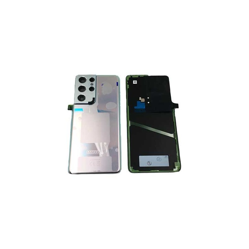 Back Cover Samsung Galaxy S21 Ultra 5G (SM-G998) Argent Phantom Service Pack