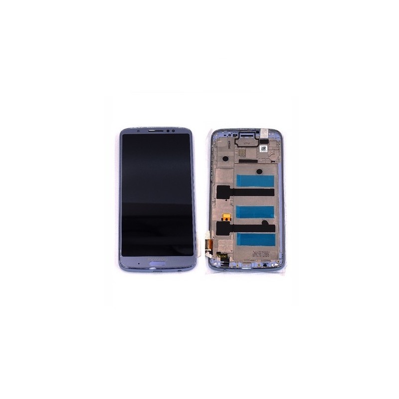 Ecran pour Motorola G6 Plus Bleu Nimbus Avec Châssis Origine Constructeur