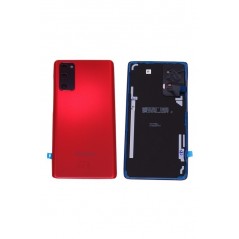 Vitre Arrière pour Samsung Galaxy S20 FE 5G Rouge Service Pack