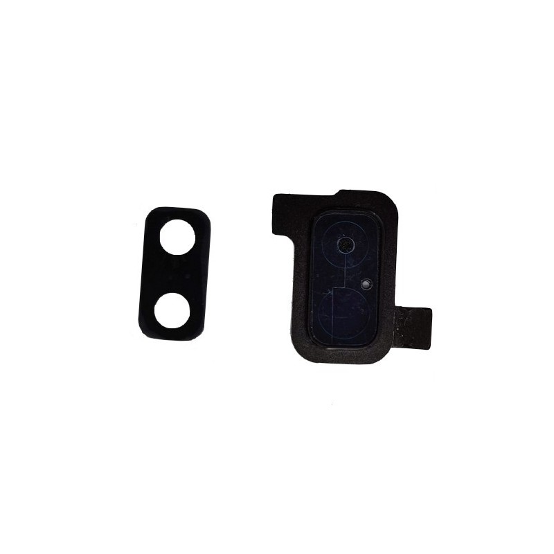 Lentille Caméra avec Châssis pour Samsung Galaxy J6 Plus Noir