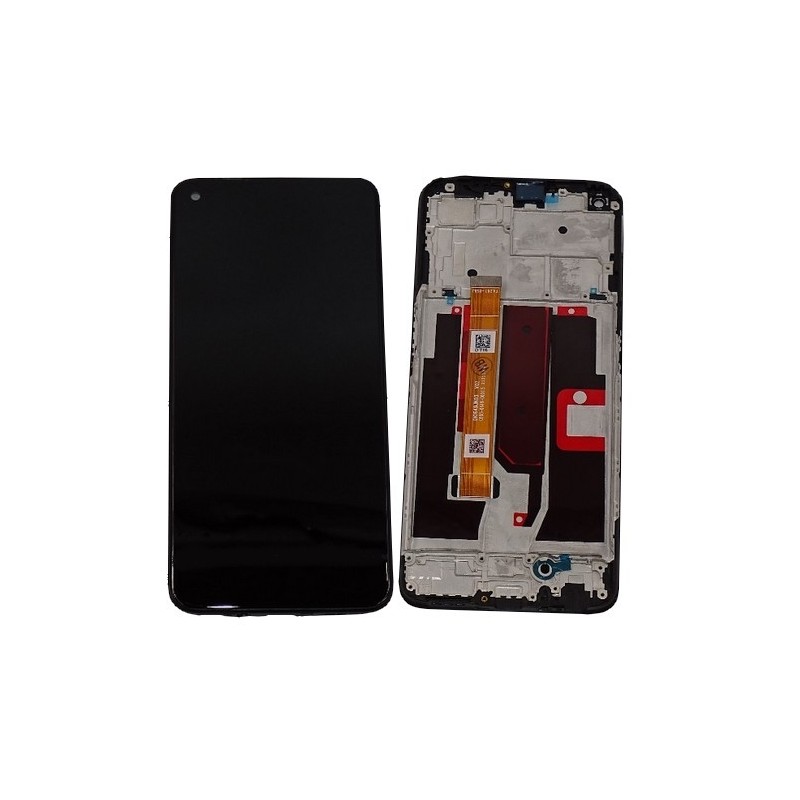 Ecran pour Oppo A74 5G Noir Avec Châssis
