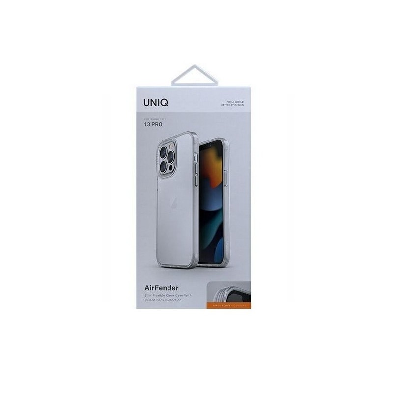 Coque Uniq Air Fender pour iPhone 13/13 Pro Transparente