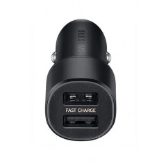 Double Chargeur Voiture 30W (15+15W) + Câble USB A/Micro USB & USB C Noir Samsung