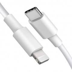 Câble Apple Type C vers Lightning 1M Blanc (En Packaging)