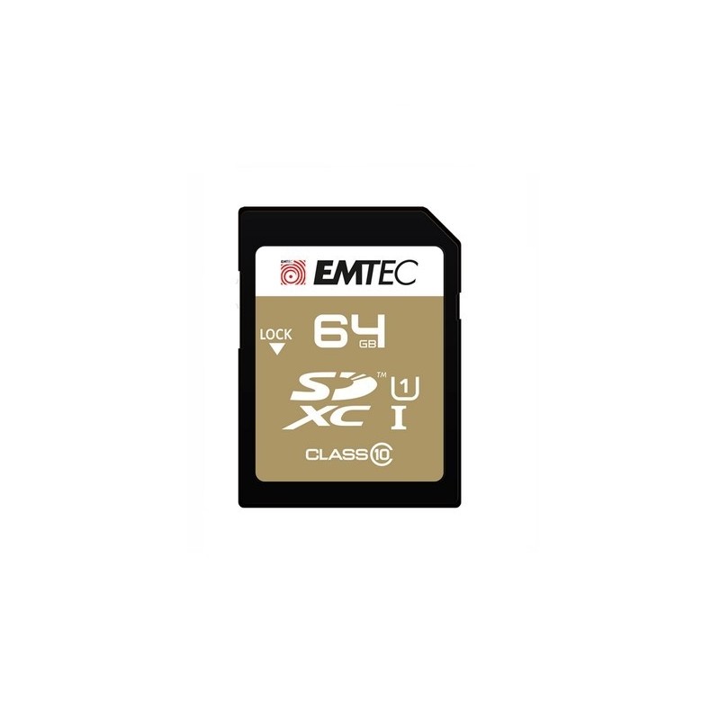 Carte Mémoire 128GB Emtec Elite Gold Class 10 SDXC UHS-I U1