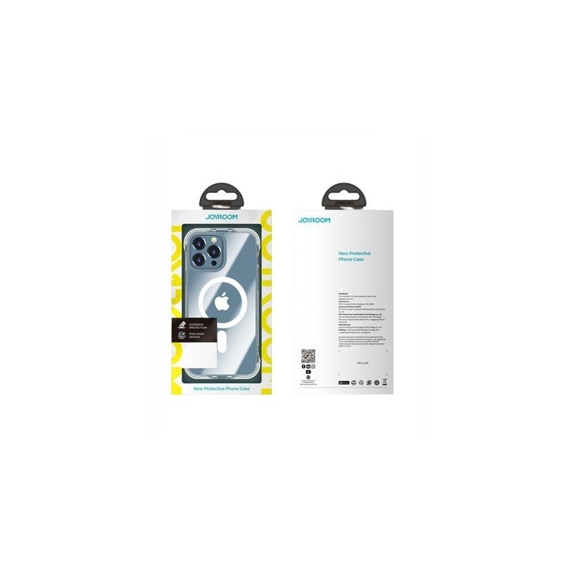 Coque iPhone 13 Pro Avec Béquille Joyroom Magnétique Transparent (Compatible MagSafe)