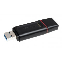 Clé USB-A 3.2 DataTraveler Exodia 256GB - Avec capuchon de protection et anneaux pour porte clés Noir et Rose Kingston