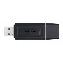 Clé USB-A 3.2 DataTraveler Exodia 32GB - Avec capuchon de protection et anneaux pour porte clés Noir et Blanc Kingston