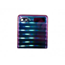 Back Cover Haut avec Lentille Caméra Arrière Samsung Galaxy Z Flip Violet Service Pack