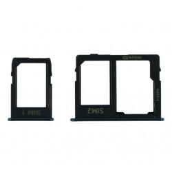 Tiroir Double Sim et Micro SD pour Samsung Galaxy J4 Plus / J6 Plus Noir